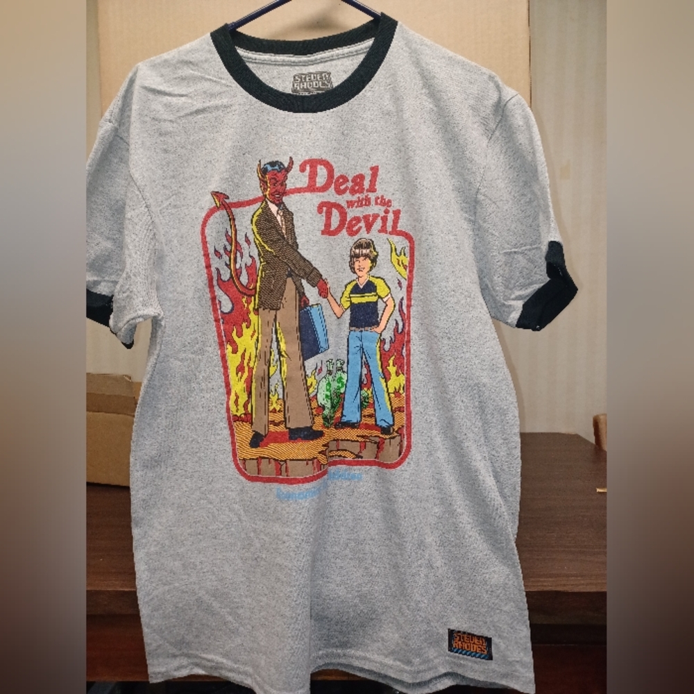 Deal With The Devil L Steve Rhodes Men Tee